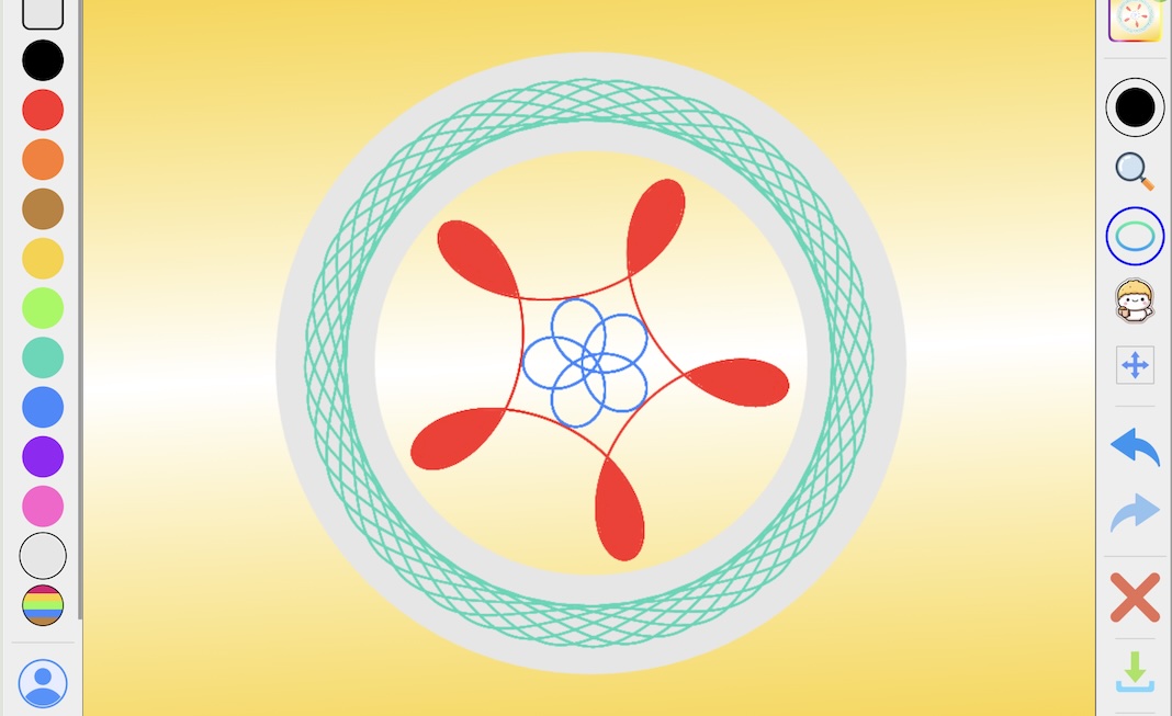 Spirographs make cool patterns
