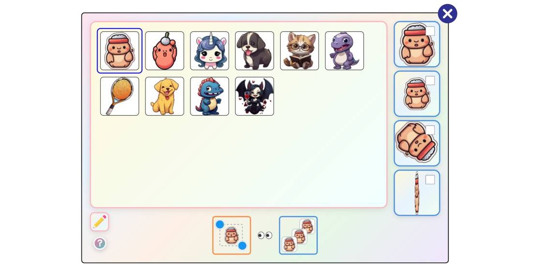 Sticker Brush and Library